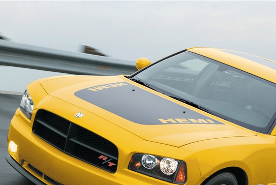 Daytona Style Hemi Hood Graphic 06-10 Dodge Charger
